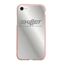 Чехол iPhone 7/8 матовый The Platinum Collection - Skillet, цвет: 3D-светло-розовый