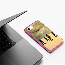 Чехол iPhone 7/8 матовый Surviving The Game - Skillet, цвет: 3D-малиновый — фото 2
