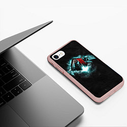 Чехол iPhone 7/8 матовый More Monsters and Sprites - Skrillex, цвет: 3D-светло-розовый — фото 2