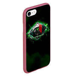 Чехол iPhone 7/8 матовый Scary Monsters and Nice Sprites - Skrillex, цвет: 3D-малиновый — фото 2