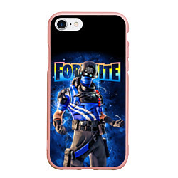 Чехол iPhone 7/8 матовый Fortnite Carbon Commando Плутон Персонаж Видеоигра, цвет: 3D-светло-розовый