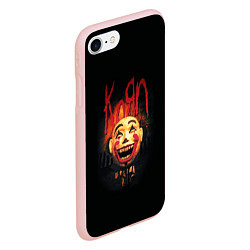 Чехол iPhone 7/8 матовый KoЯn Korn обложка, цвет: 3D-светло-розовый — фото 2