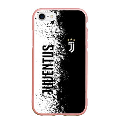 Чехол iPhone 7/8 матовый Juventus ювентус 2019, цвет: 3D-светло-розовый