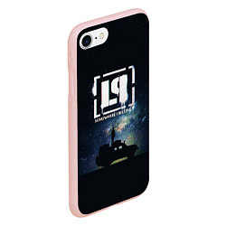 Чехол iPhone 7/8 матовый Linkin Park ночь, цвет: 3D-светло-розовый — фото 2