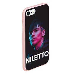 Чехол iPhone 7/8 матовый Нилетто - портрет, цвет: 3D-светло-розовый — фото 2