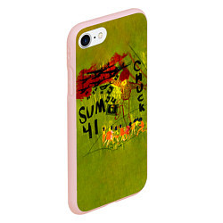 Чехол iPhone 7/8 матовый Chuck - Sum 41, цвет: 3D-светло-розовый — фото 2