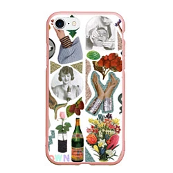 Чехол iPhone 7/8 матовый Underground vanguard pattern fashion 2088, цвет: 3D-светло-розовый