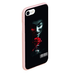 Чехол iPhone 7/8 матовый AnonymousАнонимус, цвет: 3D-светло-розовый — фото 2