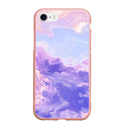 Чехол iPhone 7/8 матовый Муссон Красок, цвет: 3D-светло-розовый