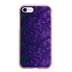 Чехол iPhone 7/8 матовый Marble texture purple green color, цвет: 3D-светло-розовый