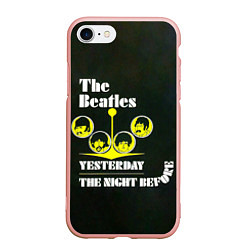 Чехол iPhone 7/8 матовый The Beatles YESTERDAY THE NIGHT BEFORE, цвет: 3D-светло-розовый