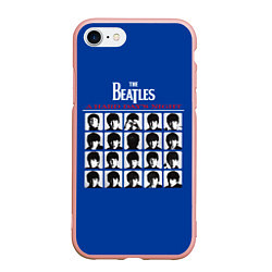 Чехол iPhone 7/8 матовый The Beatles - A Hard Days Night, цвет: 3D-светло-розовый