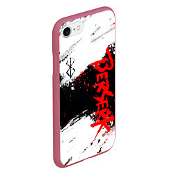 Чехол iPhone 7/8 матовый БЕРСЕРК : Спортивная форма - Клеймо жертвы, цвет: 3D-малиновый — фото 2