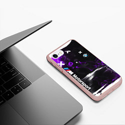 Чехол iPhone 7/8 матовый BMW : ФИОЛЕТОВЫЙ ГЛИТЧ, цвет: 3D-светло-розовый — фото 2