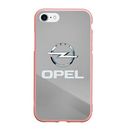 Чехол iPhone 7/8 матовый Opel - серая абстракция