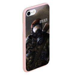 Чехол iPhone 7/8 матовый STALKER: Сталкер В Плаще, цвет: 3D-светло-розовый — фото 2