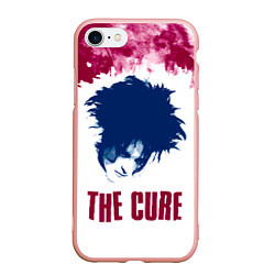 Чехол iPhone 7/8 матовый Роберт Смит The Cure, цвет: 3D-светло-розовый