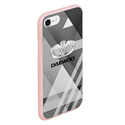 Чехол iPhone 7/8 матовый Daewoo - logo, цвет: 3D-светло-розовый — фото 2