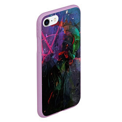 Чехол iPhone 7/8 матовый Corey Taylor-Slipknot, цвет: 3D-сиреневый — фото 2