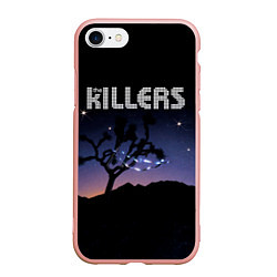 Чехол iPhone 7/8 матовый Dont Waste Your Wishes - The Killers, цвет: 3D-светло-розовый