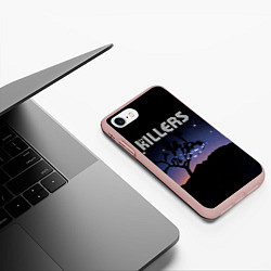 Чехол iPhone 7/8 матовый Dont Waste Your Wishes - The Killers, цвет: 3D-светло-розовый — фото 2