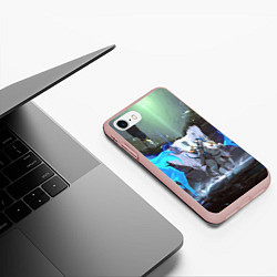 Чехол iPhone 7/8 матовый Keeper of the light, цвет: 3D-светло-розовый — фото 2