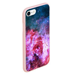 Чехол iPhone 7/8 матовый Астрономия - вселенная, цвет: 3D-светло-розовый — фото 2