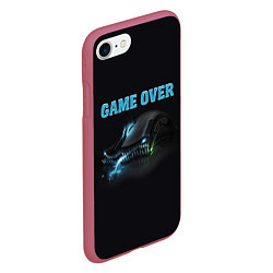 Чехол iPhone 7/8 матовый Game over - доигрался, цвет: 3D-малиновый — фото 2