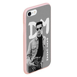 Чехол iPhone 7/8 матовый Dave Gahan - Depeche Mode, цвет: 3D-светло-розовый — фото 2