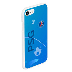 Чехол iPhone 7/8 матовый Psg абстракция спорт, цвет: 3D-белый — фото 2