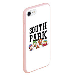 Чехол iPhone 7/8 матовый South park кострёр, цвет: 3D-светло-розовый — фото 2