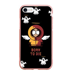 Чехол iPhone 7/8 матовый Born to die, цвет: 3D-светло-розовый