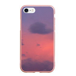 Чехол iPhone 7/8 матовый Розовая туча, цвет: 3D-светло-розовый