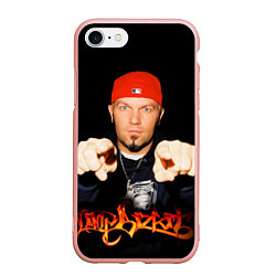 Чехол iPhone 7/8 матовый Limp Bizkit, цвет: 3D-светло-розовый