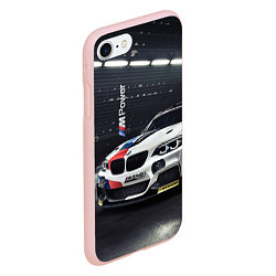 Чехол iPhone 7/8 матовый BMW M 240 i racing - Motorsport, цвет: 3D-светло-розовый — фото 2