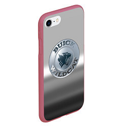Чехол iPhone 7/8 матовый Buick Wildcat - emblem, цвет: 3D-малиновый — фото 2