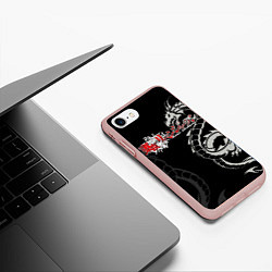 Чехол iPhone 7/8 матовый Токийские мстители аниме драконы, цвет: 3D-светло-розовый — фото 2