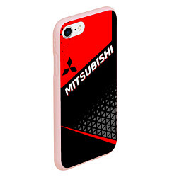 Чехол iPhone 7/8 матовый Mitsubishi - Красная униформа, цвет: 3D-светло-розовый — фото 2