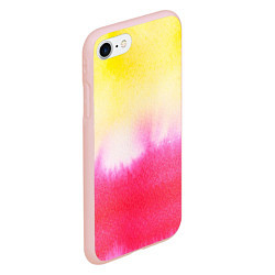 Чехол iPhone 7/8 матовый Солнечная акварель, цвет: 3D-светло-розовый — фото 2