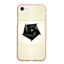 Чехол iPhone 7/8 матовый Black Roses - The Rasmus, цвет: 3D-светло-розовый