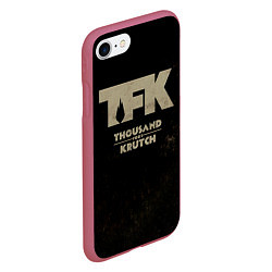 Чехол iPhone 7/8 матовый TFK - Thousand Foot Krutch, цвет: 3D-малиновый — фото 2