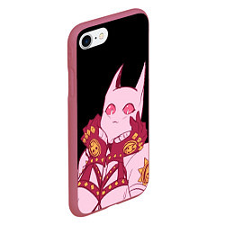 Чехол iPhone 7/8 матовый Милый стенд Killer Queen - Jojo, цвет: 3D-малиновый — фото 2