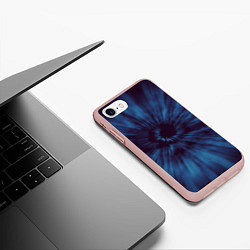 Чехол iPhone 7/8 матовый Космический глаз, цвет: 3D-светло-розовый — фото 2