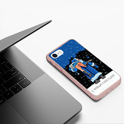 Чехол iPhone 7/8 матовый Morozz, цвет: 3D-светло-розовый — фото 2