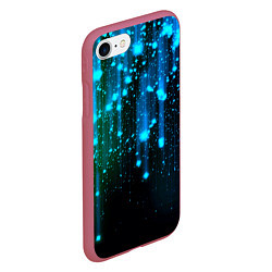 Чехол iPhone 7/8 матовый Space - starfall, цвет: 3D-малиновый — фото 2