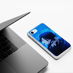 Чехол iPhone 7/8 матовый Вещь и Уэнсдэй, цвет: 3D-белый — фото 2
