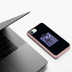 Чехол iPhone 7/8 матовый Wednesday purple art, цвет: 3D-светло-розовый — фото 2