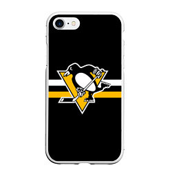 Чехол iPhone 7/8 матовый Питтсбург Пингвинз - НХЛ
