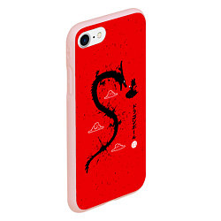 Чехол iPhone 7/8 матовый Dragon Ball Гоку и дракон, цвет: 3D-светло-розовый — фото 2