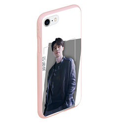 Чехол iPhone 7/8 матовый Актёр Ли Дон Ук, цвет: 3D-светло-розовый — фото 2